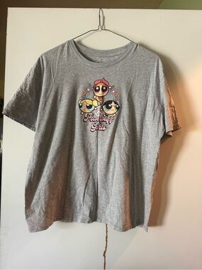 Powerpuff Girls Grey Graphic Tee